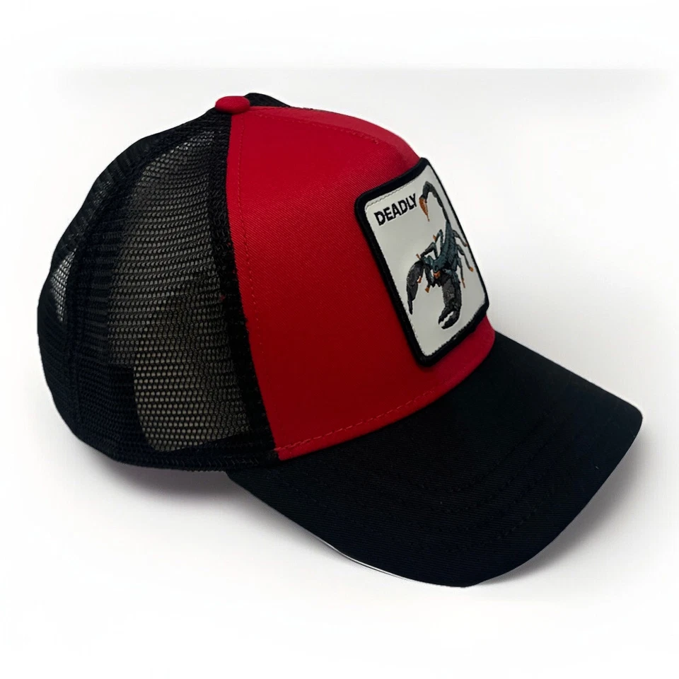 Goorin Bros. The Deadliest Scorpion "Deadly" Trucker Hat SnapBack Cap rojo/negro Foto 2 de 4