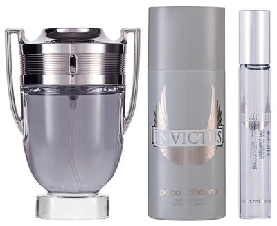 Rabanne Invictus EDT Set 100ml + 10ml + 150ml Deo OVP NEW