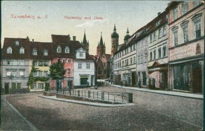 Ansichtskarte Naumburg a. S. Steinweg mit Dom  (Nr.9601)