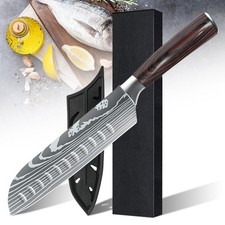 Nakiri Knife Kitchen Chef's Knife Japanese Damascus Stainless Steel Meat Cleaver