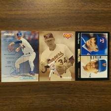 Nolan Ryan 1992-1993 Pinnacle NOW & THEN 290 IDOLS 281 BLUEPRINTS 618 NFL Cards