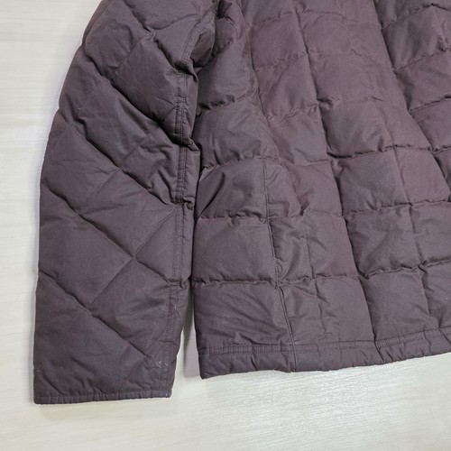 L.L.Bean Upcountry Waxed Cotton Down Jacket British Millerain Maroon Size Medium - Picture 14 of 14
