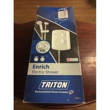 Triton Enrich 8.5kW Electric Shower White Manual Control 3 Settings 1m Hose