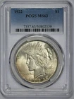 1922 Peace Silver $1 Dollar PCGS MS 63