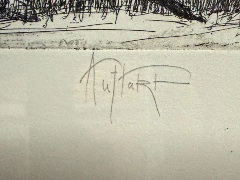 Gertrude Degenhardt Radierung „Auftakt“ signiert & nummeriert 101/200 - Bild 4 von 4