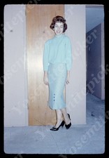sl11  Original slide 1960's Stunning young  lady 177a