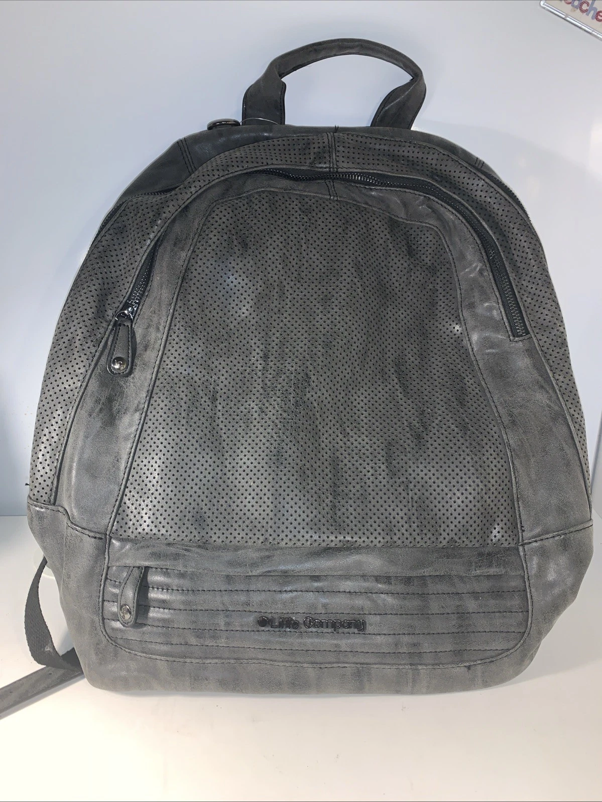 Little Company Grey Nappy Changer Backpack With Padded Nappy Changing Mat