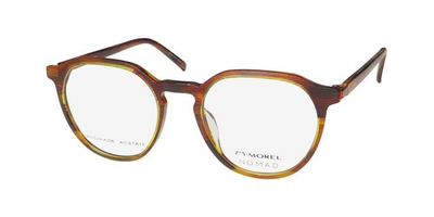 #ad NEW MOREL NOMAD 40123N GLASSES FULL RIM UNISEX OVAL PLASTIC 50 19 140 BROWN TO05 $32.50