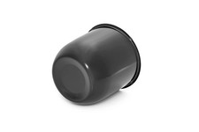4 Matte Black Push Thru Center Caps Fit Weld Draglite 3.18 Centerbore 5 Lug