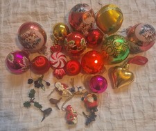 Kitsch Christmas Decoration Mixed Bundle Baubles Cake Decorations