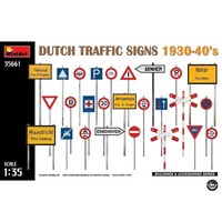 Miniart Dutch Traffic Signs 1930-40´S Verkehrszeichen 1:35 Bausatz Kit 35661