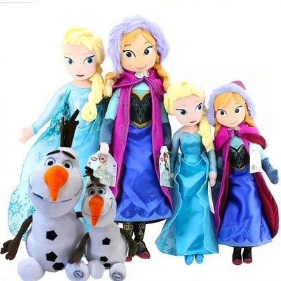 MARKENLOS Frozen Elsa Anna Olaf Disney- Gefüllte Puppen Plüsch Spielzeug Geschenke NEU