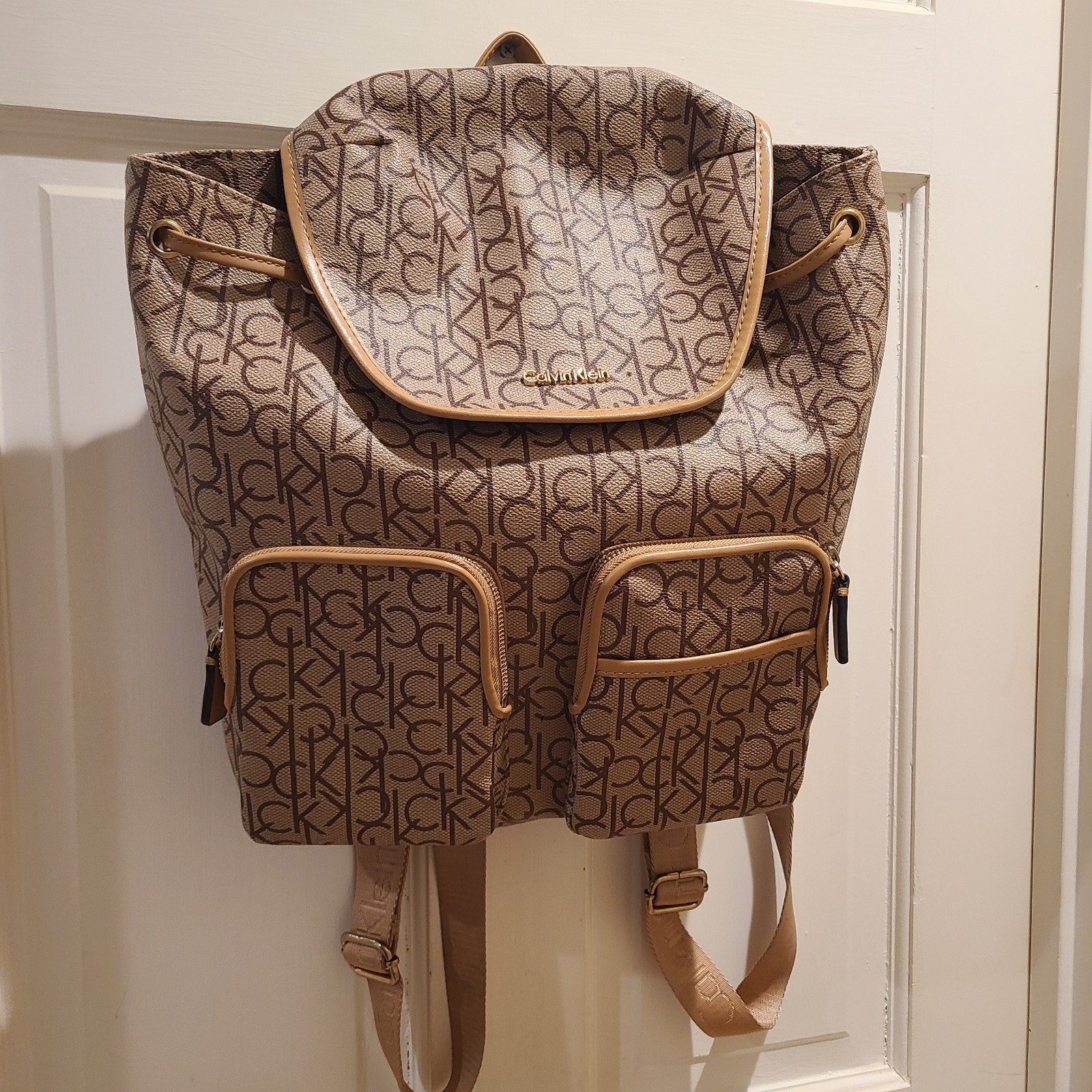 Calvin Klein Monogram Logo Backpack - image 1