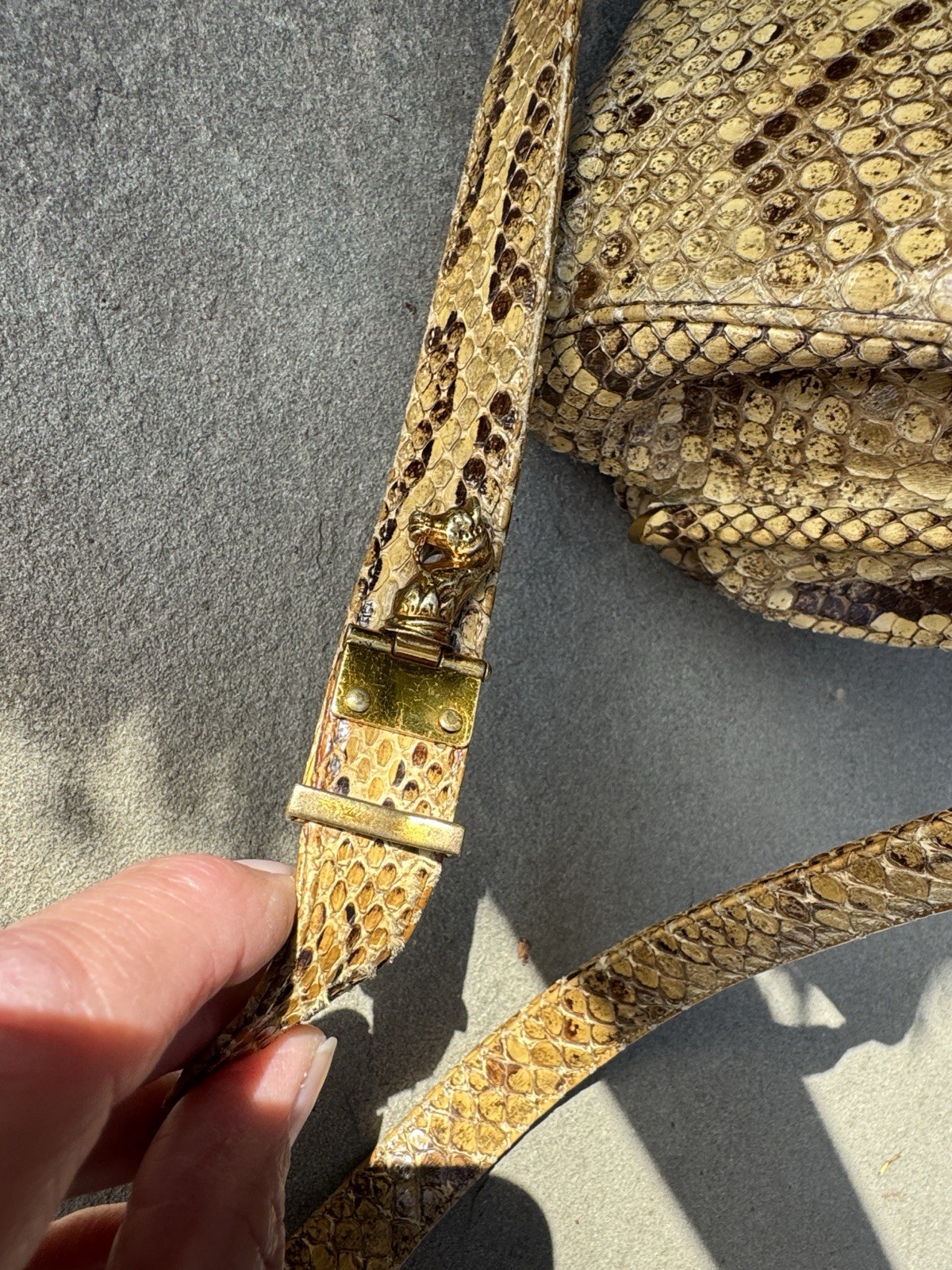 JUDITH LEIBER FOR BONWIT TELLER PYTHON SNAKESKIN … - image 8