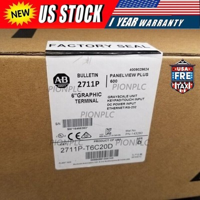 Allen-Bradley 2711P-T6C20D PanelView Plus 600  2711P-T6C20D  Sealed US Free Tax