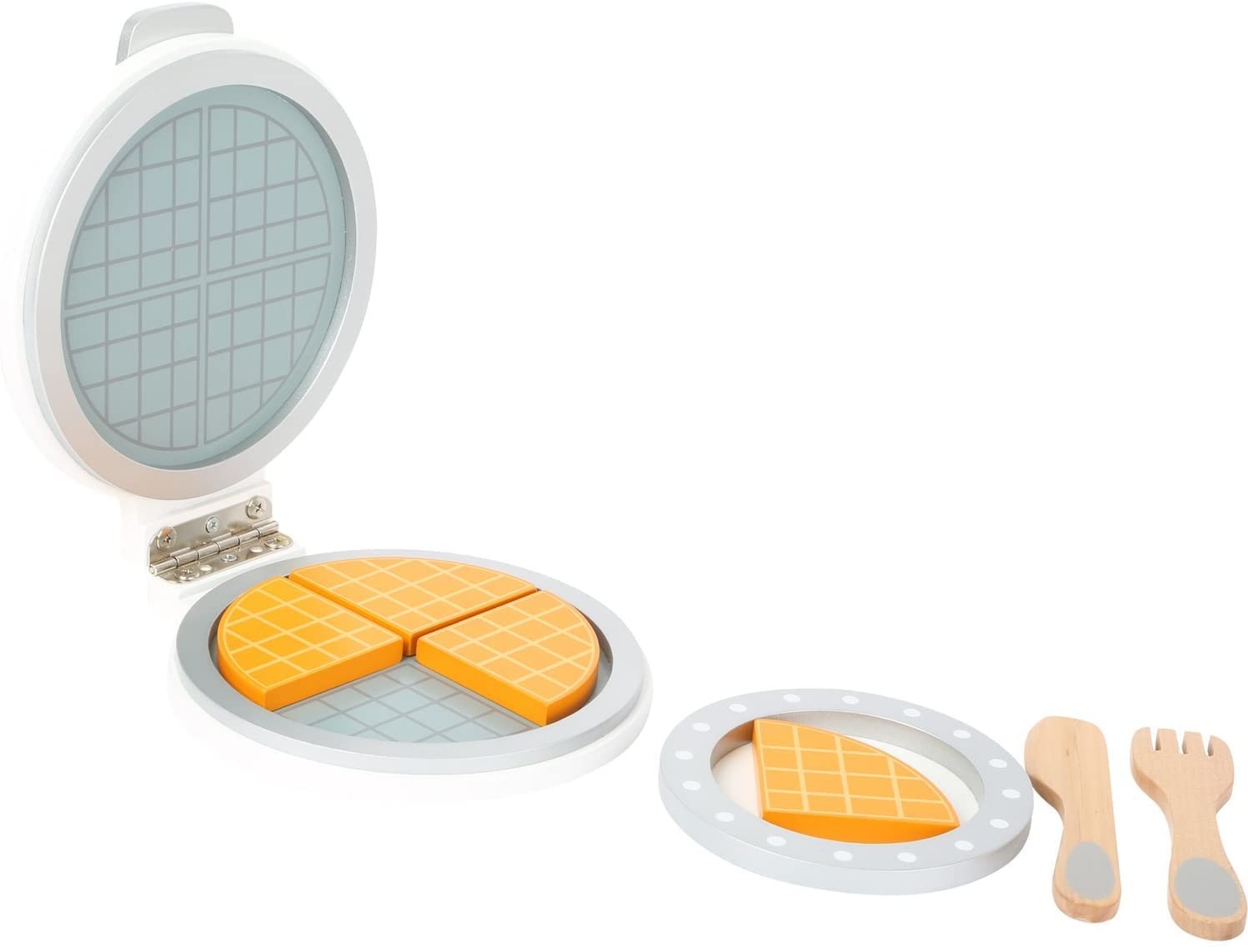 деревянная вафельница на маленькой ножке 10592 для детской кухни открывающаяся с большим пространством 5790₽