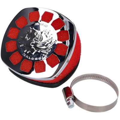 Lufi Luftfilter Malossi Red Filter E14 38mm 30° mit Chromabdeckung für Tuning Sp