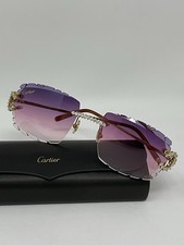 Cartier Customized Sun Glasses With 37 Natural Diamonds And 18kt Gold Frames