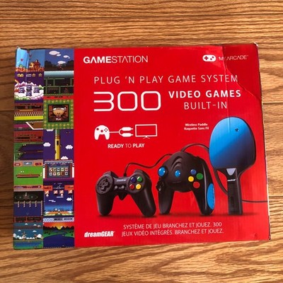 My Arcade GameStation Retro Plug N Play Game System 300 Built In Video Games, 