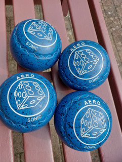 Aero Sonic Size 4 Lawn Bowls stamped 26