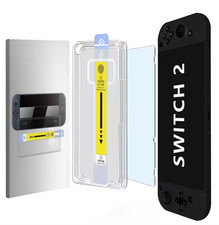 For Nintendo Switch2 Tempered Glass Screen Protector With Alignment Kit,9H Hardn