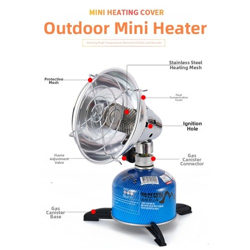 Mini Outdoor Campingkocher Heizung bei kaltem Wetter Größe 15x15x14cm - Bild 6 von 13