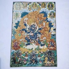  Thangka Wall Painting 90cm 35.5in Tibetan Style Buddhist Shrine Decor Mural