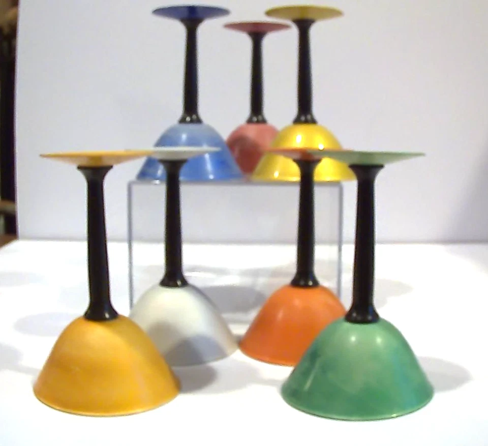 7 ВИНТАЖНЫХ J H CRISTIL CO-PERMA ОТТЕНКИ КОКТЕЙЛЬНЫЕ БОКАЛЫ МАРТИНИ 1950-Х - Изображение 3 из 4