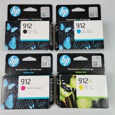 HP 912 Original Ink Cartridge Black/Cyan/Magenta/XL Yellow (3YP34AE) 4 PACK
