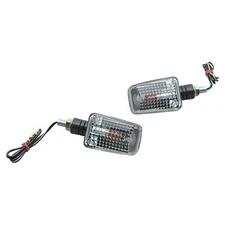 K&S Technologies Mini-Stalk Marker Lights - Black with Clear Lens - 25-8110