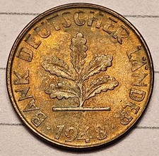 Germany 1 Pfennig 1948-G KM#A101 Key Date