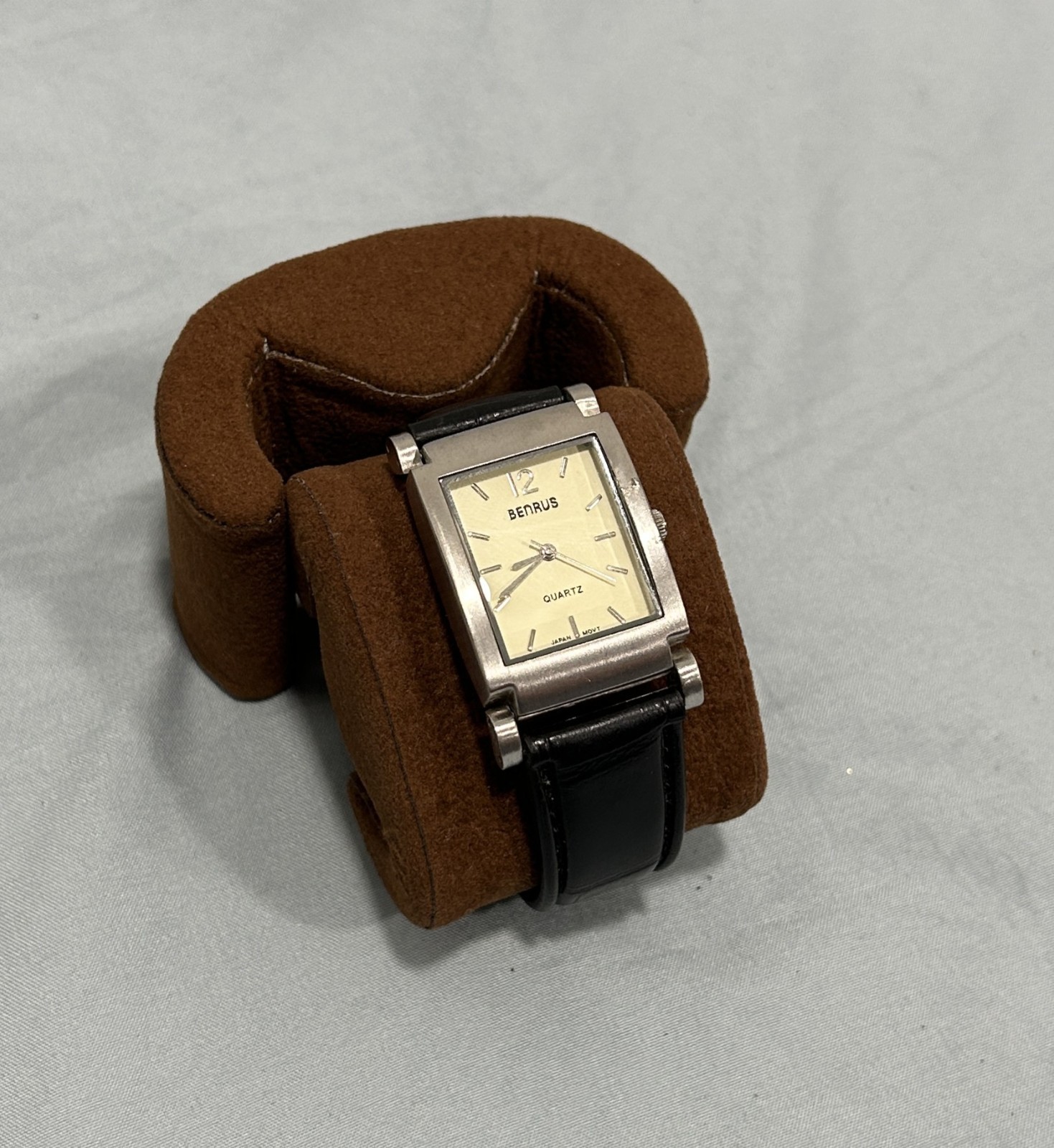 Benrus PIM203BL Quartz Watch Rectangular Case Sta… - image 2