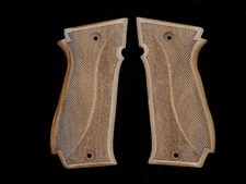 CUSTOM MADE WALNUT WOOD GRIPS FITS SAR K2 45 /SARSILMAZ "SADED&CHECKERED"