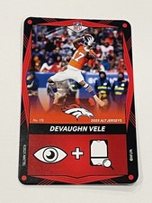 2025 UNO Elite Alt Jerseys Football Red #176 - Devaughn Vele - Denver Broncos
