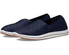 Clarks CloudSteppers Breeze Emily Loafer Slip On Flat Navy Synthetic Women's 9W