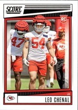 2022 Score Leo Chenal #354 Kansas City Chiefs 2L