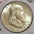 U.S. Franklin Half Prem AU/Unc 1949-S