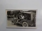 WW2 Photo Military Jeep Soldier Army Photograph World War Two VTG WW II WWII
