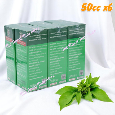 Herbal Balm Massagebalsam von Wang Prom Herb : Green oil x6