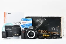 Battery & Charger【 MINT w/Strap】Nikon D3100 DSLR Camera AF-S DX VR 18-55mm JAPAN