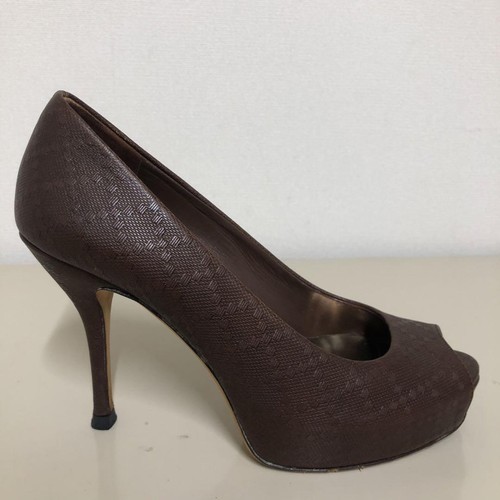 Gucci Czółenka Buty na obcasie Brązowe Prawdziwa skóra Rozmiar 35,5 US Około 5,5 Dla kobiet - Zdjęcie 4 z 24