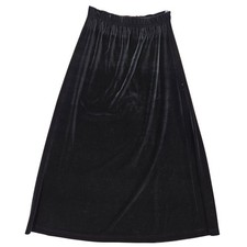 Dressbarn S Black Velvet Maxi Skirt Womens Gothic Whimsigoth 35 Inch Length