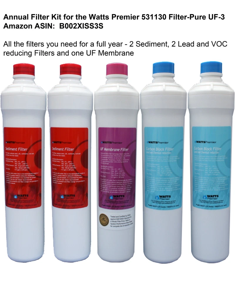 Pure UF-3 Three-Stage Under Counter Ultra Filtration System, Filter-Pure Modu... - Image 4 of 4