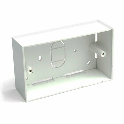 Aufputzgehäuse Unterputzdose Box 2 Gang für Quad Gesicht Teller 32mm [007174]