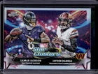 2025 Topps Cosmic Chrome Jayden Daniels/Lamar Jackson Base (RAW)