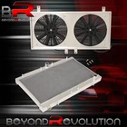 For 1995-1999 Eclipse Talon 4G63T M/T 2-Row Aluminum Radiator + Fan Shroud Mount