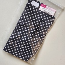 NWT Thirty-One Black White Polka Dot Rectangle Varsity Scarf