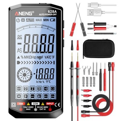 Digital Multimeter voltage tester True RMS 6000 Counts Auto Range ...