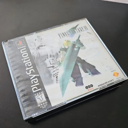 Final Fantasy VII 7 PS1 PlayStation 1 Complete Black Label UNTESTED