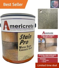 Concrete Stain - Charcoal - Semi-Opaque Topical Stain for Wood, Concrete, Sto...